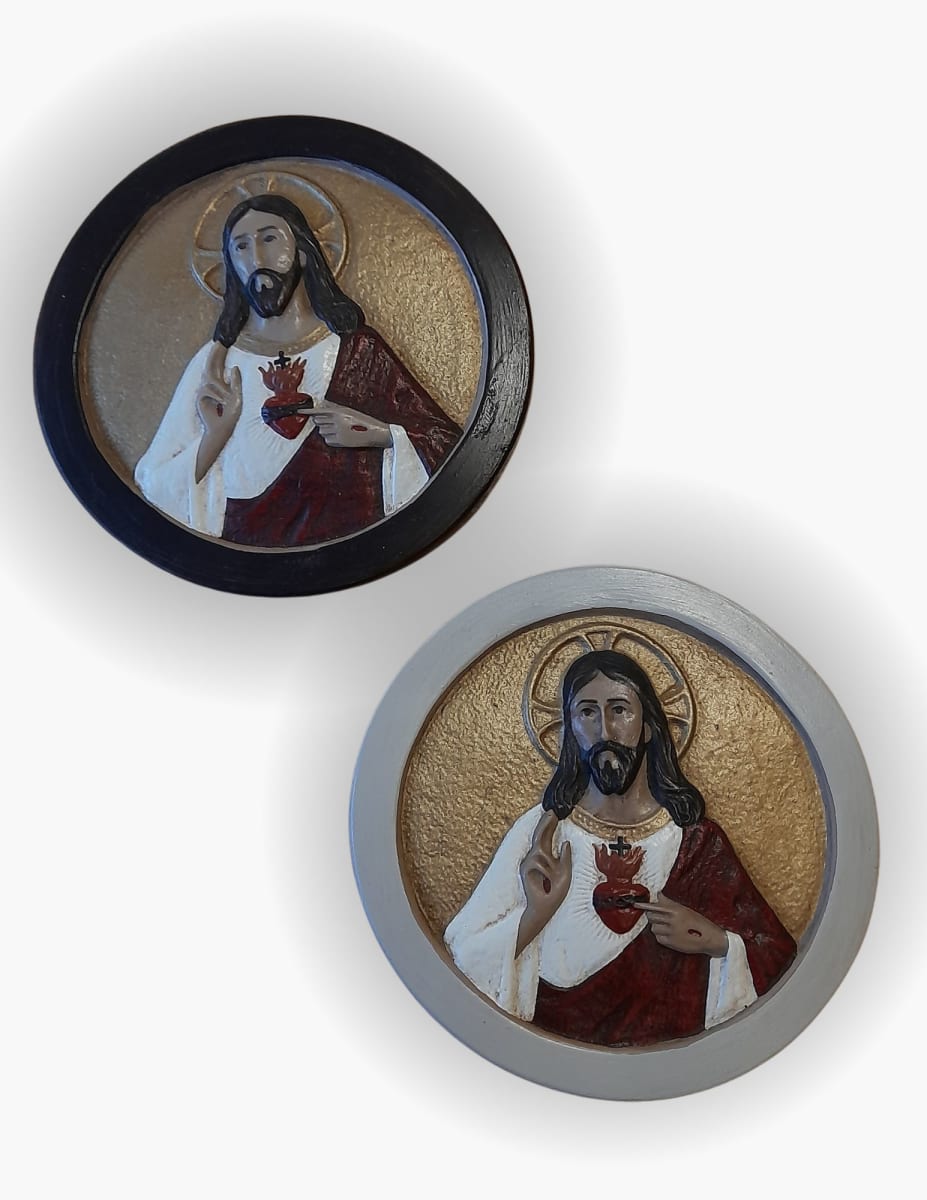 CRISTO SAGRADO CORAZON DE JESUS 11X11CM4