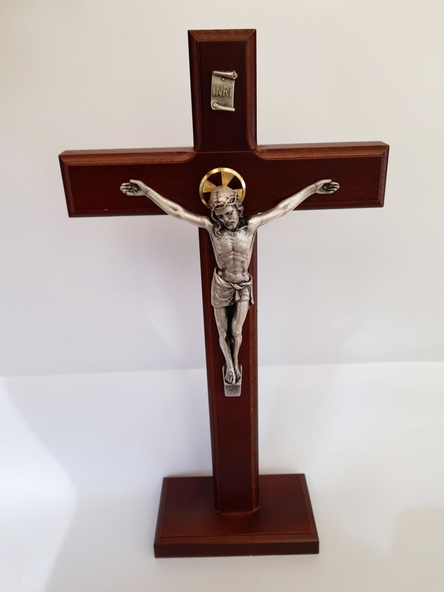 CRUCIFIJO PEDESTAL 29 CMS1