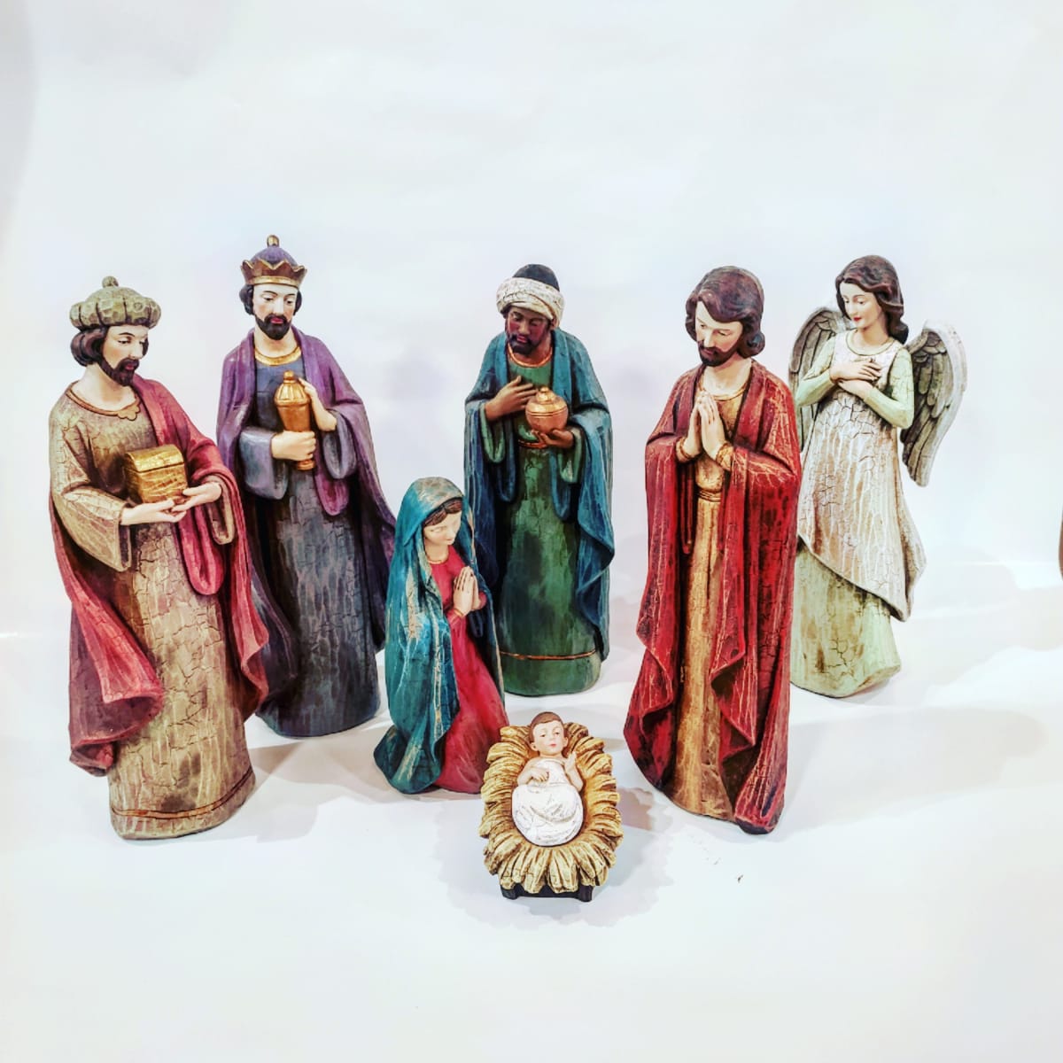 USA NACIMIENTO 7 PIEZAS COLORES 30 CM1