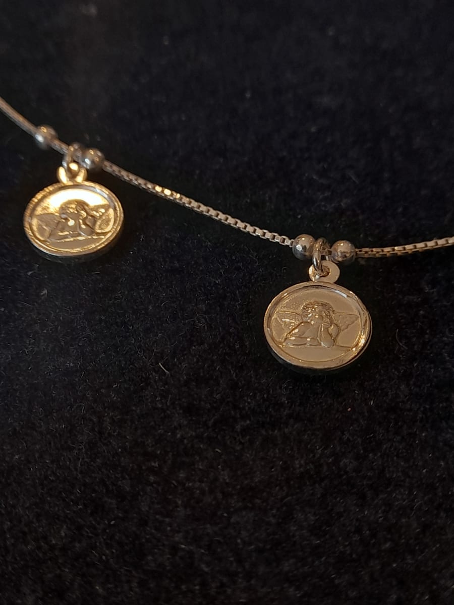 PULSERA DE PLATA MEDALLAS DE ANGEL1