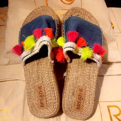 ALPARGATA DENIM POMPOM ALPARGATA DENIM POMPOM