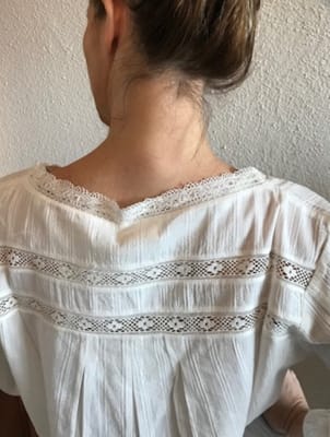 BLUSA JULIETA ALGODÓN CON BORDADO - BLANCO BLUSA JULIETA ALGODÓN CON BORDADO - BLANCO