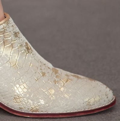 BOTIN CUERO DORADO BOTIN CUERO DORADO