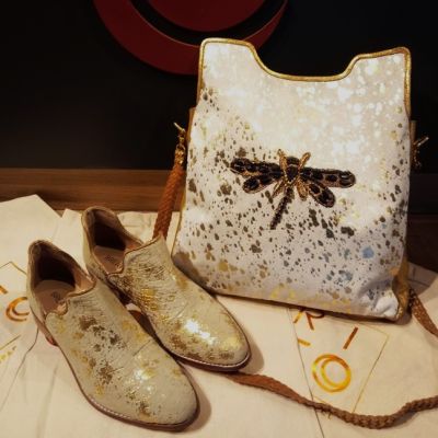 CONJUNTO BOTIN CUERO 38 - CARTERA LIBELULA CONJUNTO BOTIN CUERO 38 - CARTERA LIBELULA