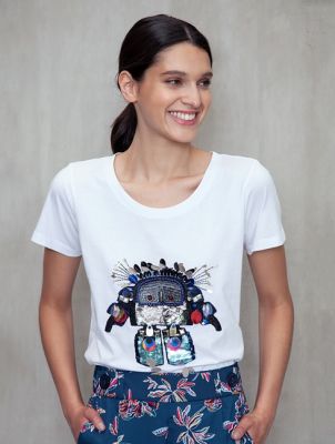 POLERA BORDADO ROBOT POLERA BORDADO ROBOT