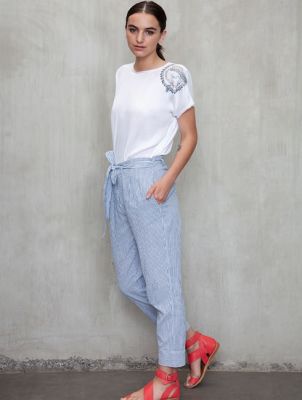 PANTALON RAYAS CON LAZO PANTALON RAYAS CON LAZO