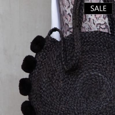 HANDMADE JUTE BAG BLACK 21 HANDMADE JUTE BAG BLACK 21