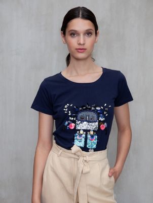 POLERA BORDADO ROBOT POLERA BORDADO ROBOT