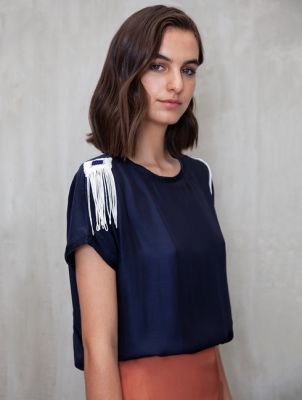 POLERA SATIN CON FLECOS POLERA SATIN CON FLECOS