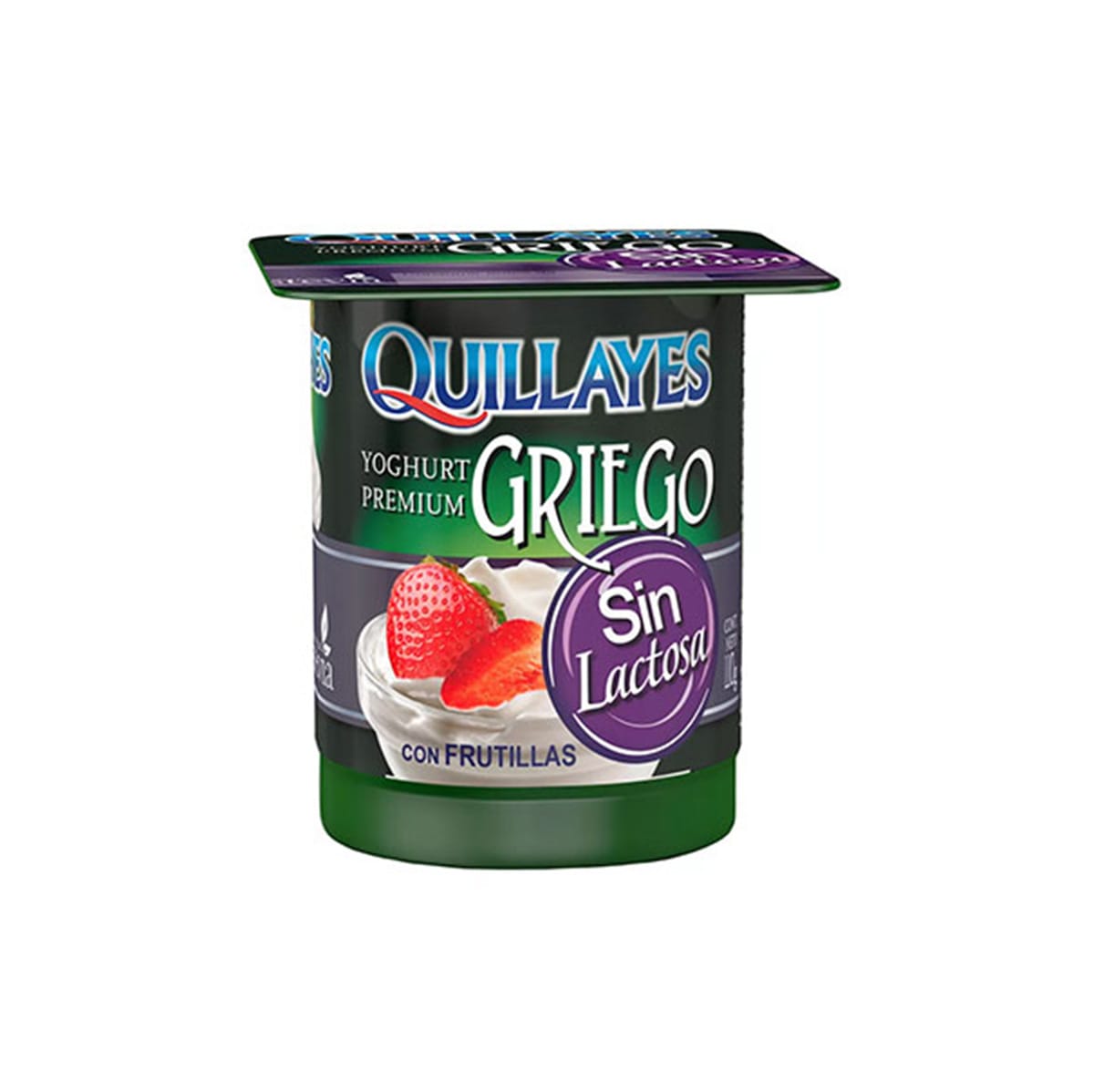Yogurt Griego sin Lactosa Frutilla 110 gr. Quillayes Logística Austral