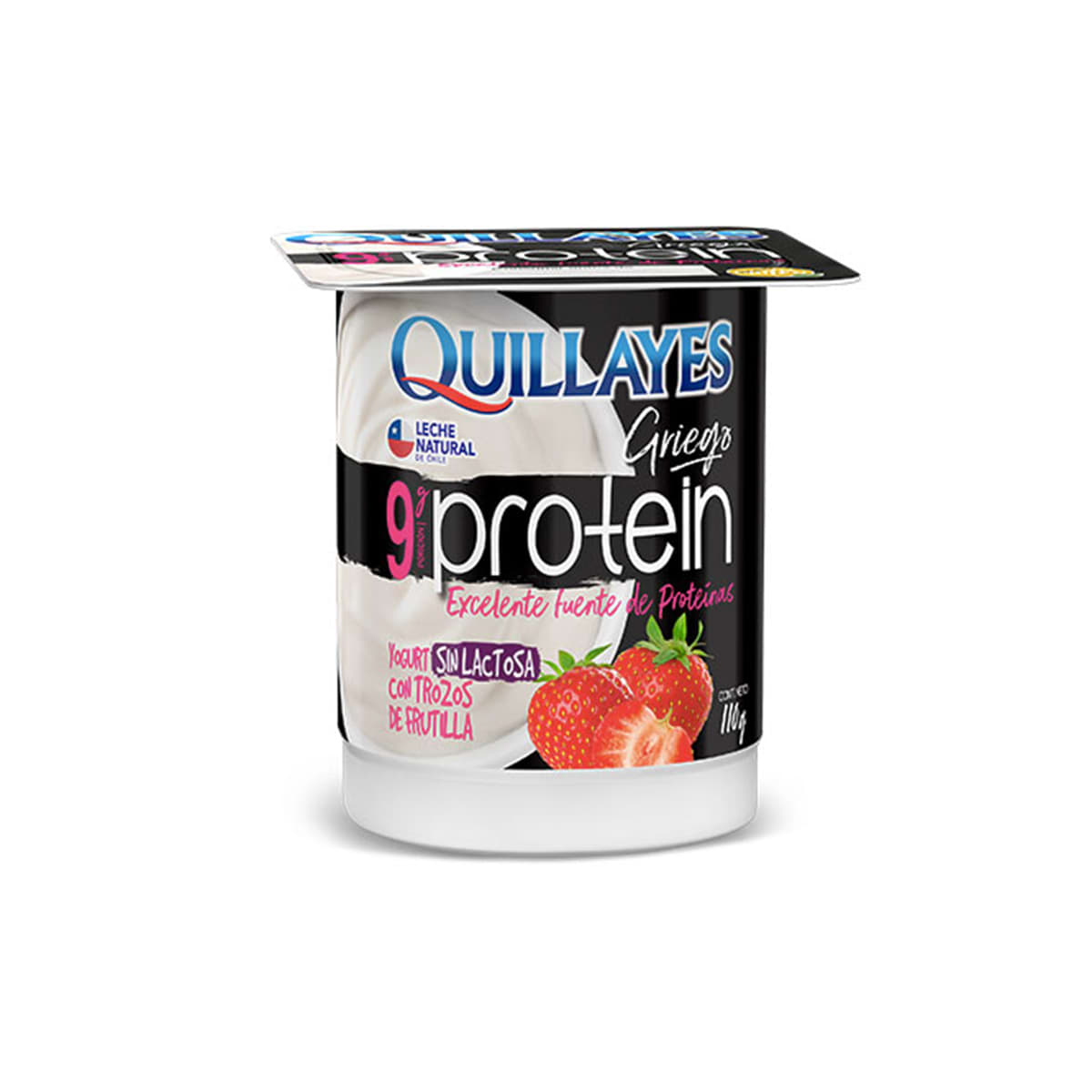 Yogurt Protein griego Frutilla 110 gr. Quillayes Logística Austral