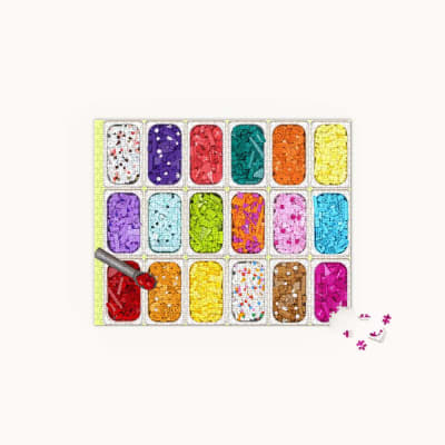 PUZZLE 1000PCS, LEGO HELADOS1