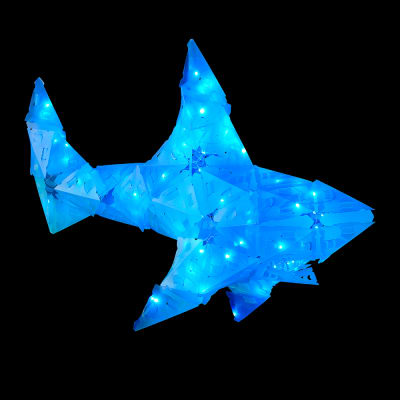 ROMPECABEZAS CON ILUMINACION 3D GRANDE, TIBURON