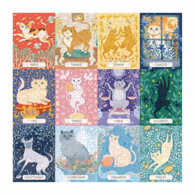 PUZZLE 500 PCS, GATOS DEL ZODIACO2