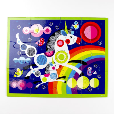 PUZZLE 12PCS EN ESTUCHE, UNICORNIOS1