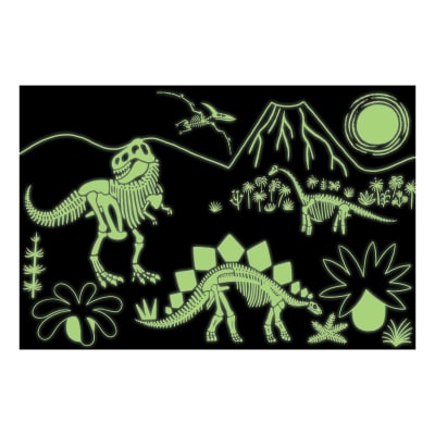 PUZZLE 100PCS QUE BRILLA EN LA OSCURIDAD, DINOSAURIOS 