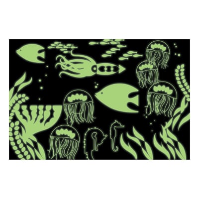 PUZZLE 100PCS QUE BRILLA EN LA OSCURIDAD, BAJO EL MAR