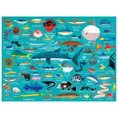 PUZZLE 1000PCS, VIDA DEL OCEANO