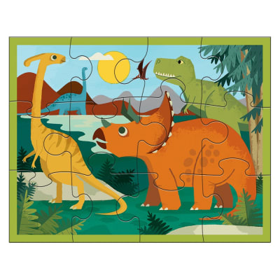 PUZZLE 12PCS EN ESTUCHE, PARQUE DINOSAURIO2