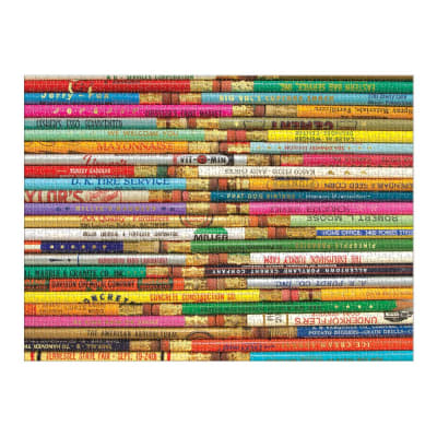 PUZZLE 1000PCS, LAPICES VINTAGE CON ALUMINIO1