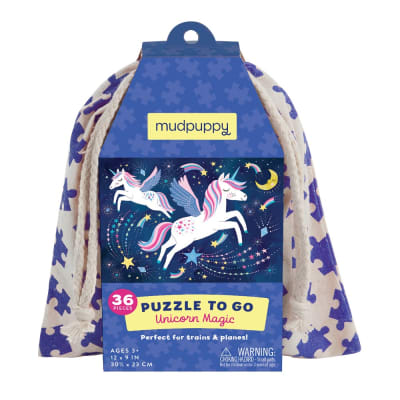 PUZZLE 36PCS EN BOLSO, UNICORNIOS MÁGICOS