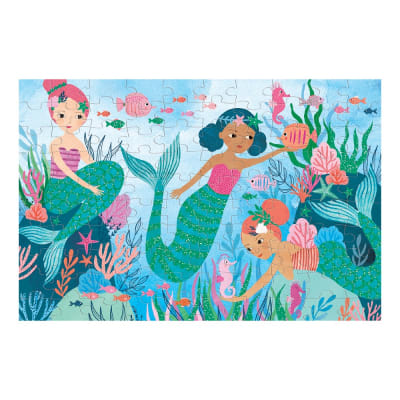 PUZZLE 100PCS GLITTER, SIRENAS1