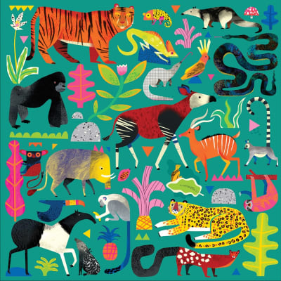 PUZZLE 500PCS, ANIMALES DE LA SELVA
