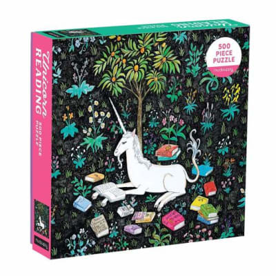 PUZZLE 500PCS, UNICORNIO LEYENDO