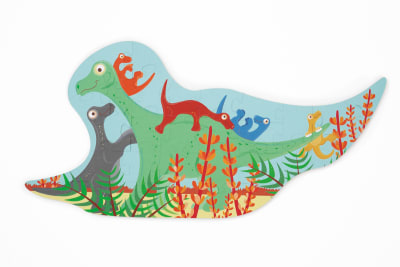 PUZZLE 30PCS CON FORMA, DINOSAURIO