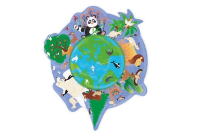 PUZZLE 45PCS CON FORMA, MUNDO1