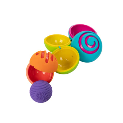 OOMBEEBALL, PELOTAS SENSORIALES ANIDABLES Y UNIDAS