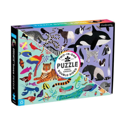 PUZZLE 100PCS DOBLE, MUNDO ANIMAL