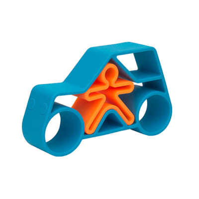 SET DE AUTO Y PERSONA COLOR AZUL