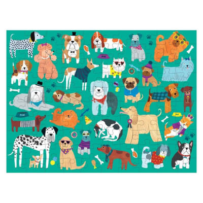 PUZZLE 100PCS DOBLE, PERROS Y GATOS