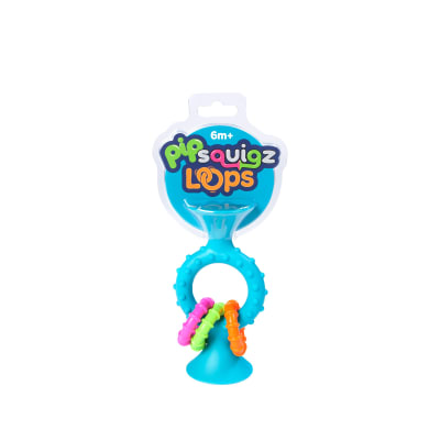 PIPSQUIGZ LOOPS CELESTE, MORDEDORES, SONAJEROS SENSORIALES