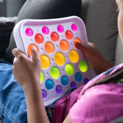 DIMPL POPS DELUXE, JUEGO SENSORIAL, IDEAL PARA MANOS INQUIETAS