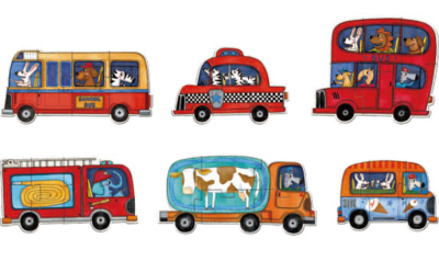 PUZZLE 25PCS MI PRIMER PUZZLE PROGRESIVO, VEHÍCULOS1