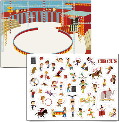 SET STICKERS REUTILIZABLES, LA VIDA ES DIVERTIDA