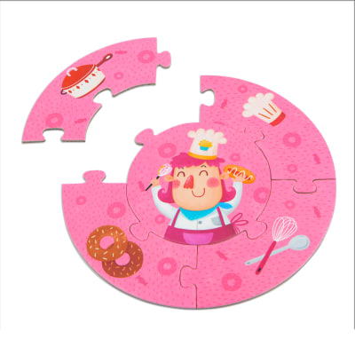 PUZZLE 30PCS REDONDO, PROFESIONES 