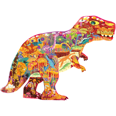 PUZZLE 280PCS CON FORMA, DINOSAURIOS