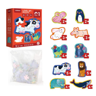 LEVEL PUZZLES NIVEL 1 ANIMALES, 10 PUZZLES1