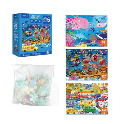 LEVEL UP PUZZLES NIVEL 5 TOUR DE AVENTURAS, 3 PUZZLES1