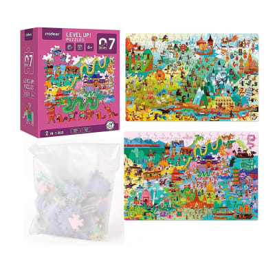 LEVEL UP PUZZLES NIVEL 7 GEOGRAFÍA HUMANA, 2 PUZZLES1