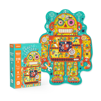PUZZLE CON FORMA, FABRICA DE ROBOT1