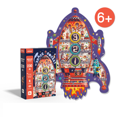 PUZZLE CON FORMA, COHETE ESPACIAL1