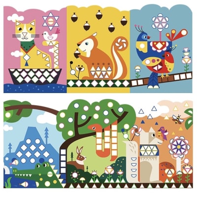 STICKERS GEOMETRICOS, ANIMALES