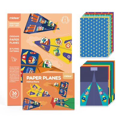 ORIGAMI DE AVIONES SET 36PCS