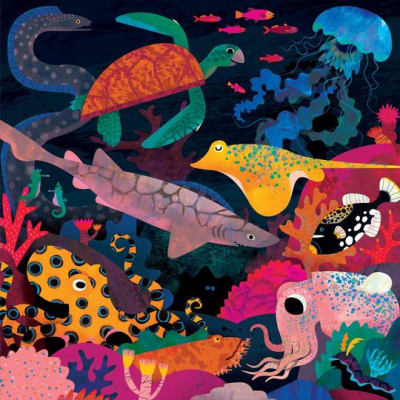 PUZZLE 500PCS QUE BRILLA EN LA OSCURIDAD, OCEANO1