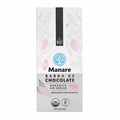 Chocolate Sin Azucar 79% cacao endulzado con Eritritol Chocolate Sin Azucar 79% cacao endulzado con Eritritol