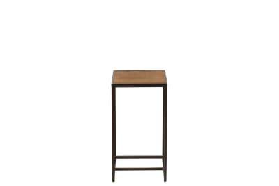 Taburete/mesa Cuadrado Madera/Metal